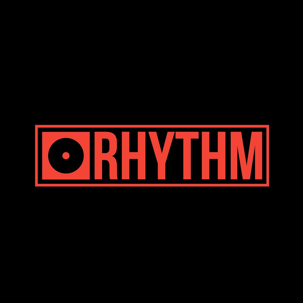 Rhythm logo template design