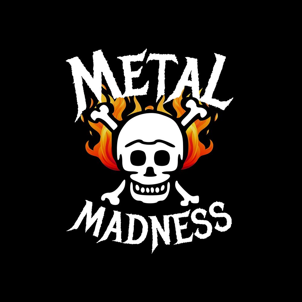 Metal band logo template  design