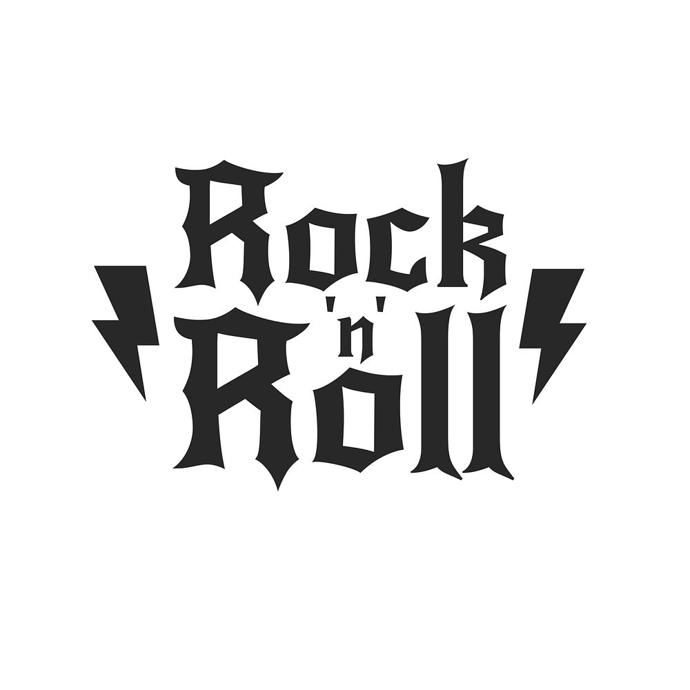 Metal band logo template