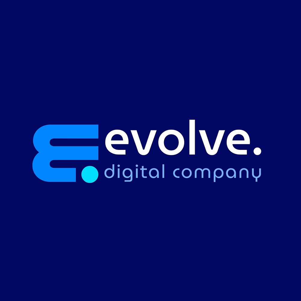 Digital company logo template  design