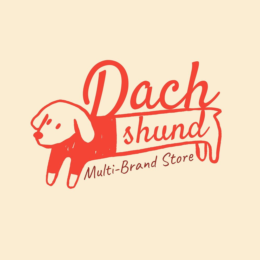Multi-brand store logo template