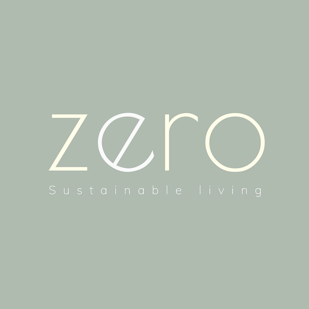 Sustainable living logo template