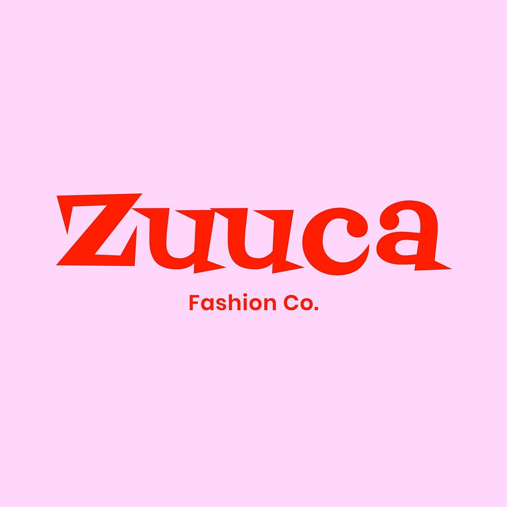 Shop & brand logo template, editable design
