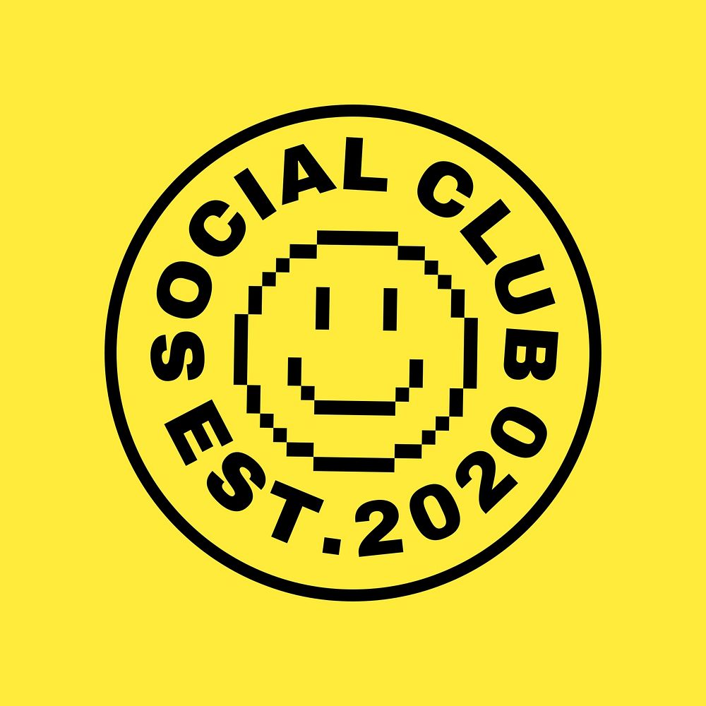 Social club logo template
