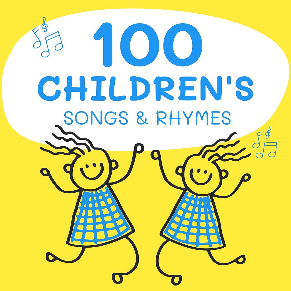 Top children's songs cover template