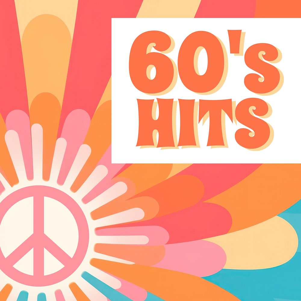 60's music hits cover template