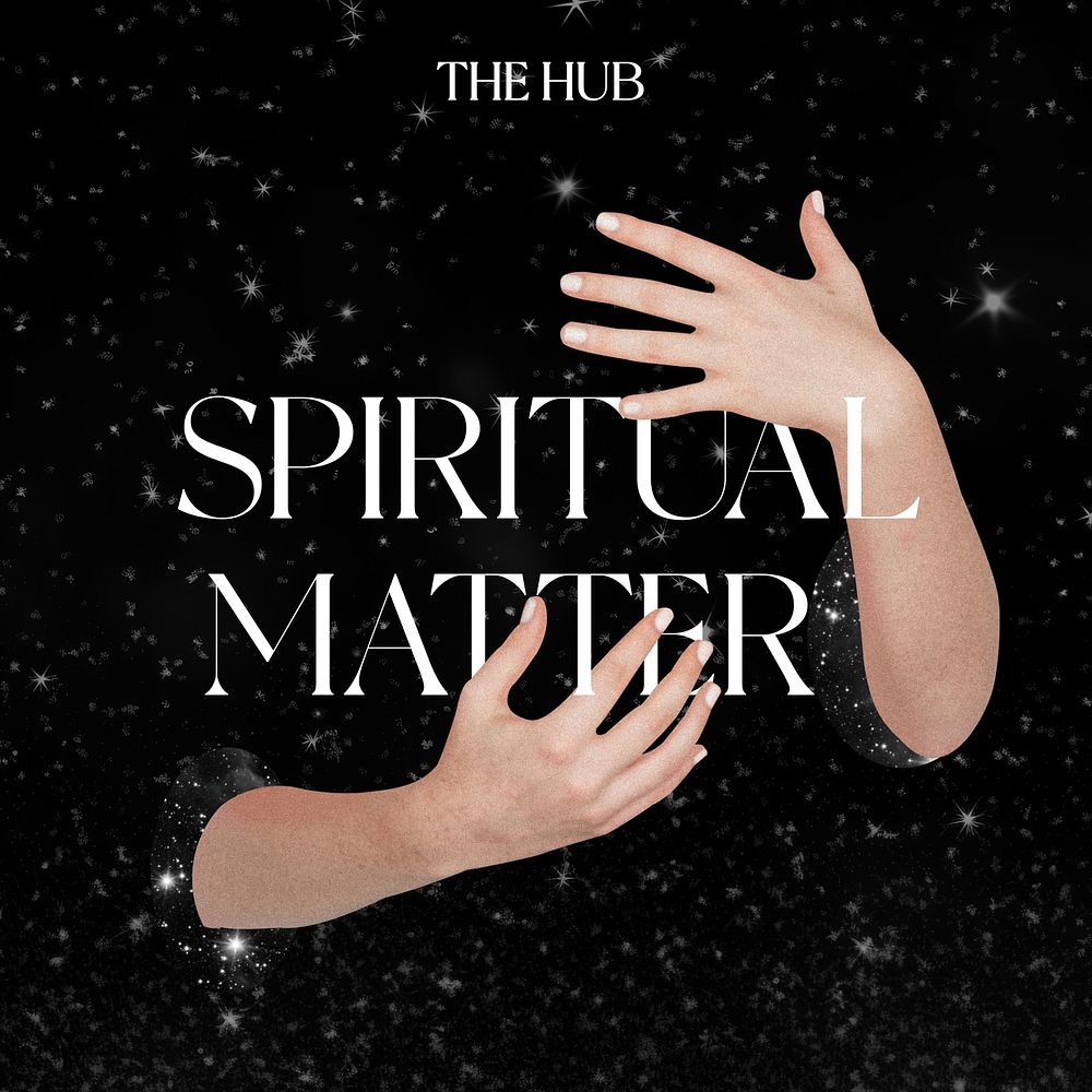 Spiritual podcast instagram post template