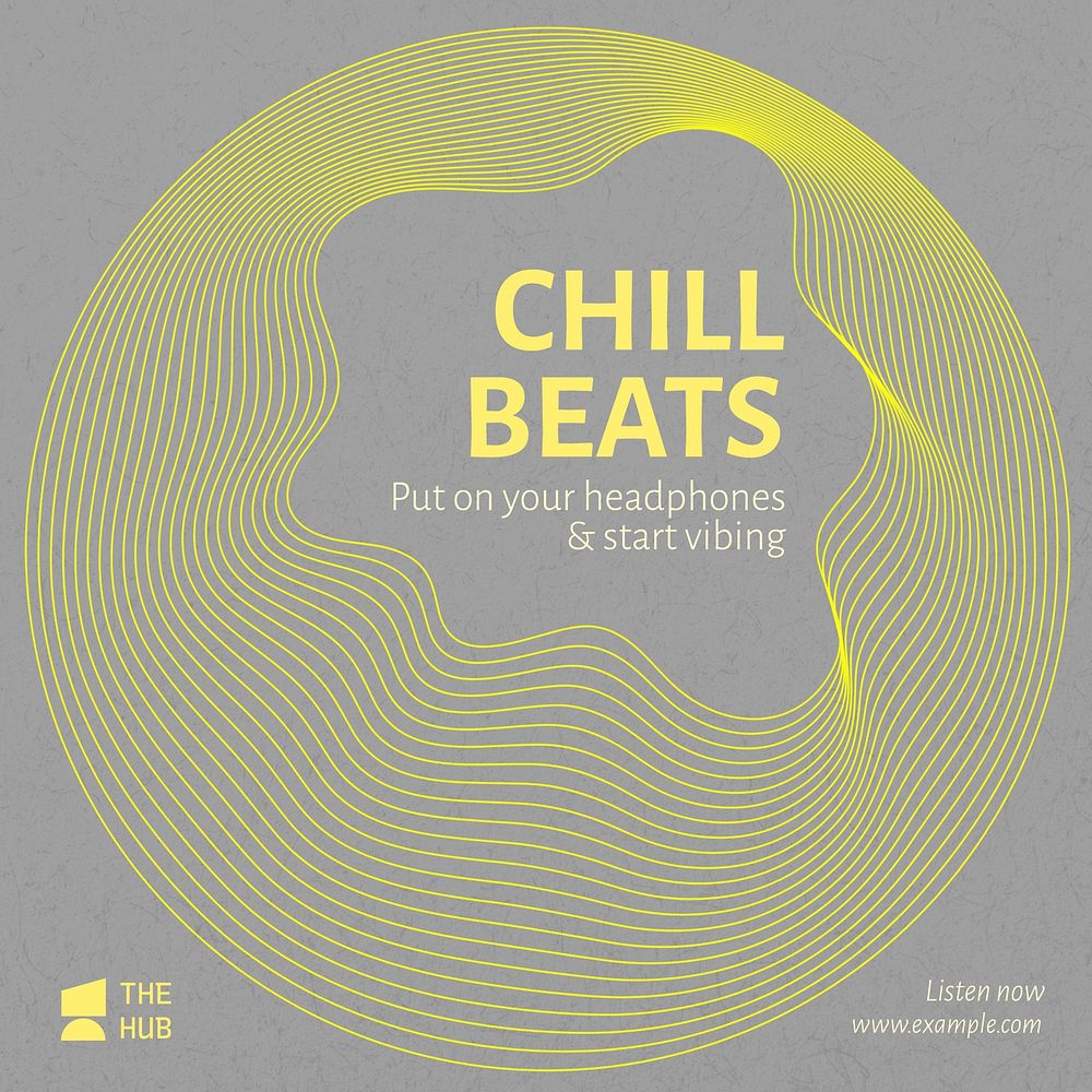 Chill beats cover template