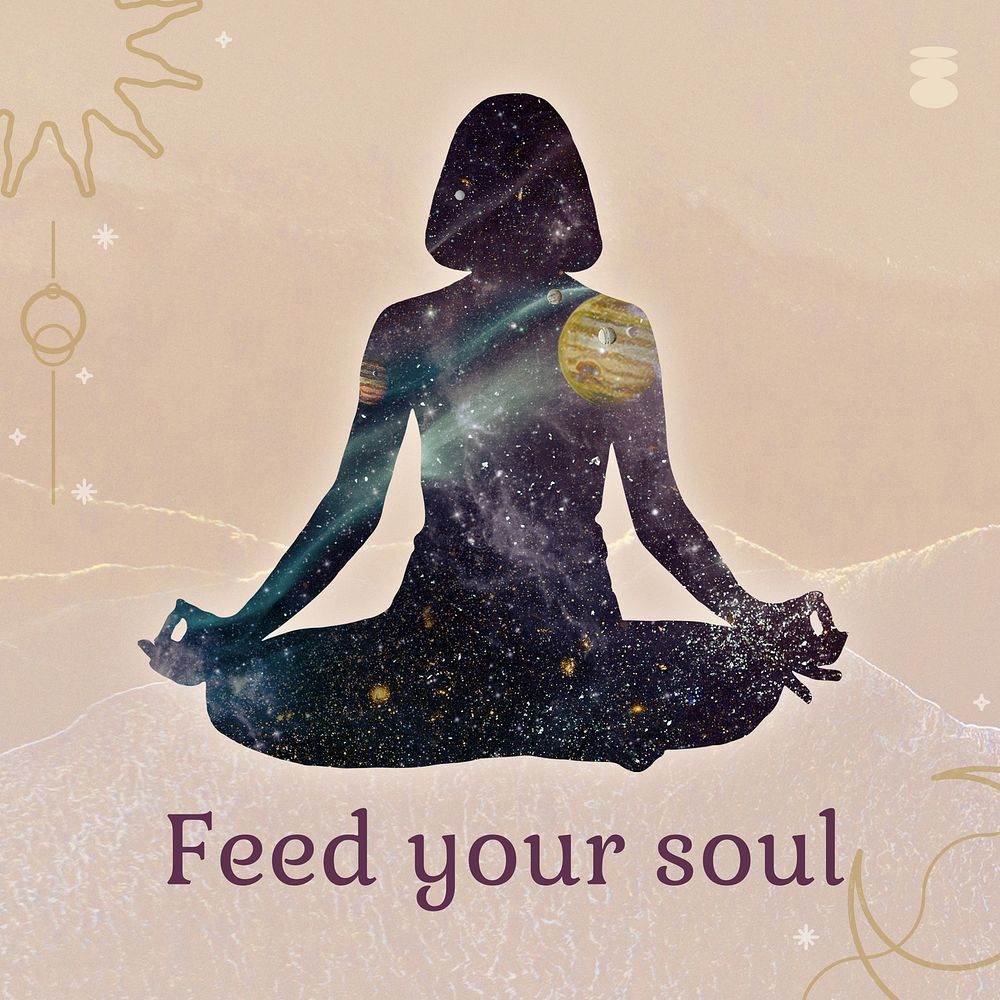 Feed your soul instagram post template