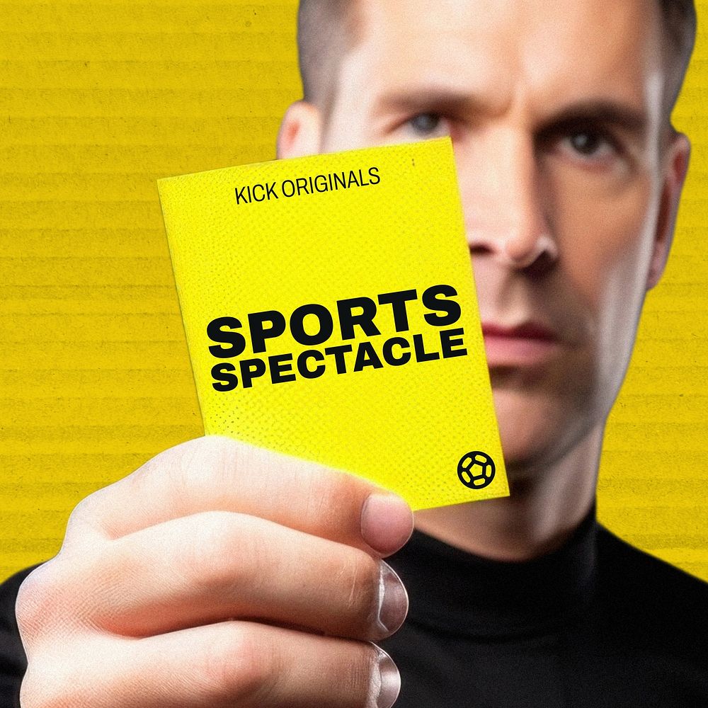 Sports podcast instagram post template