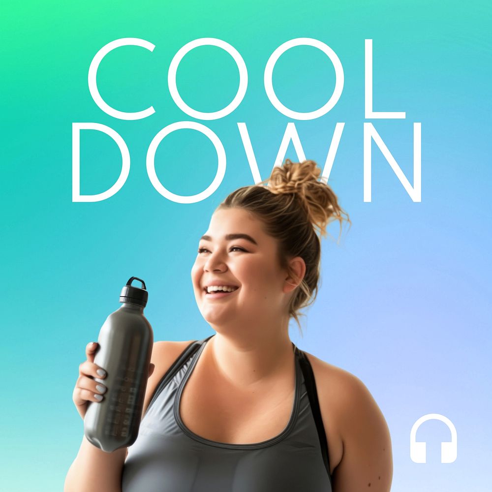Workout playlist cover template