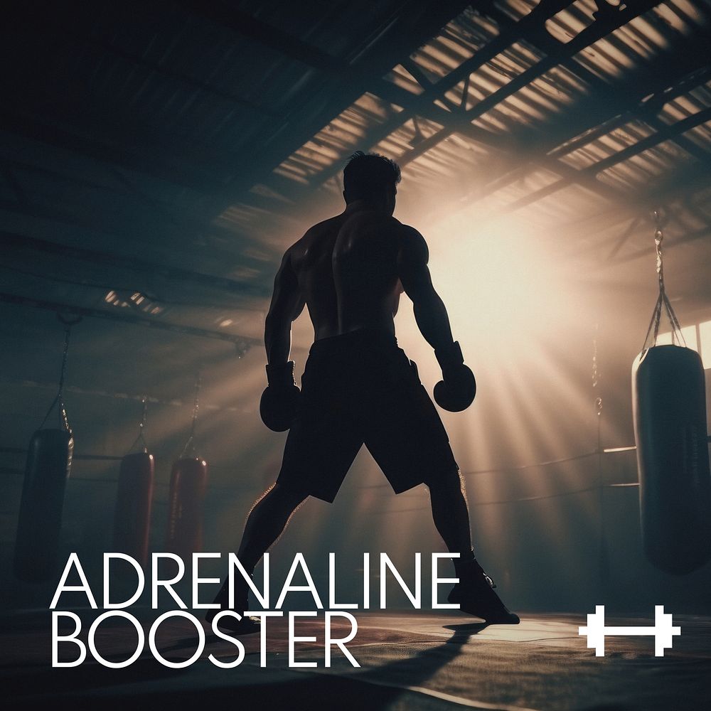 Adrenaline booster instagram post template