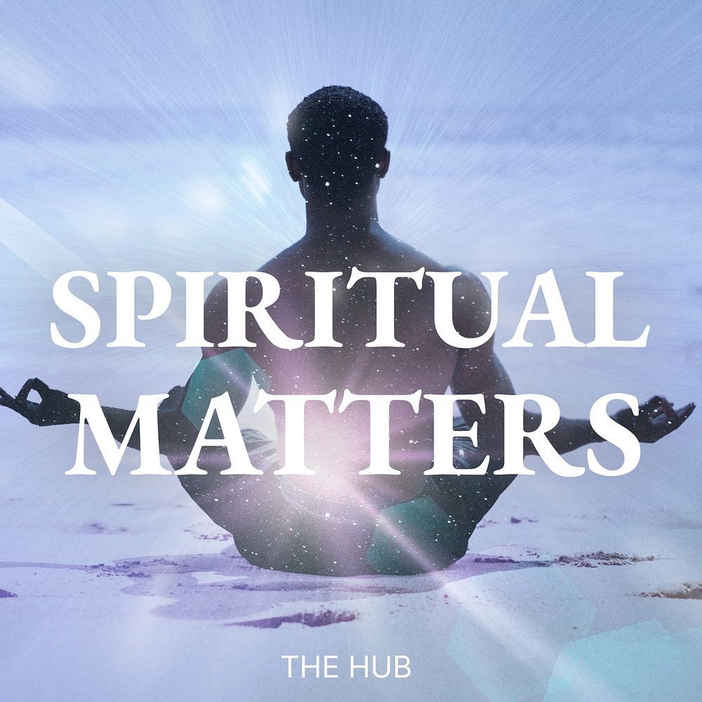 Spiritual podcast instagram post template