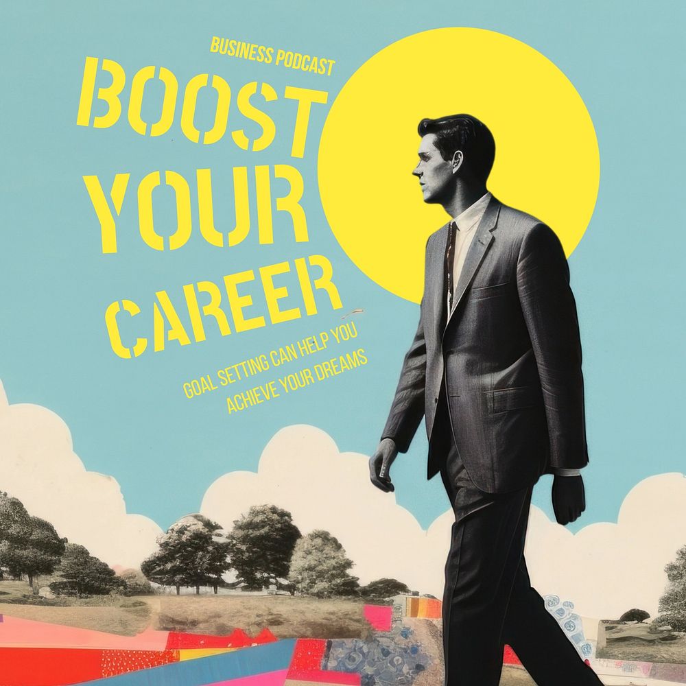 Boost your career instagram post template