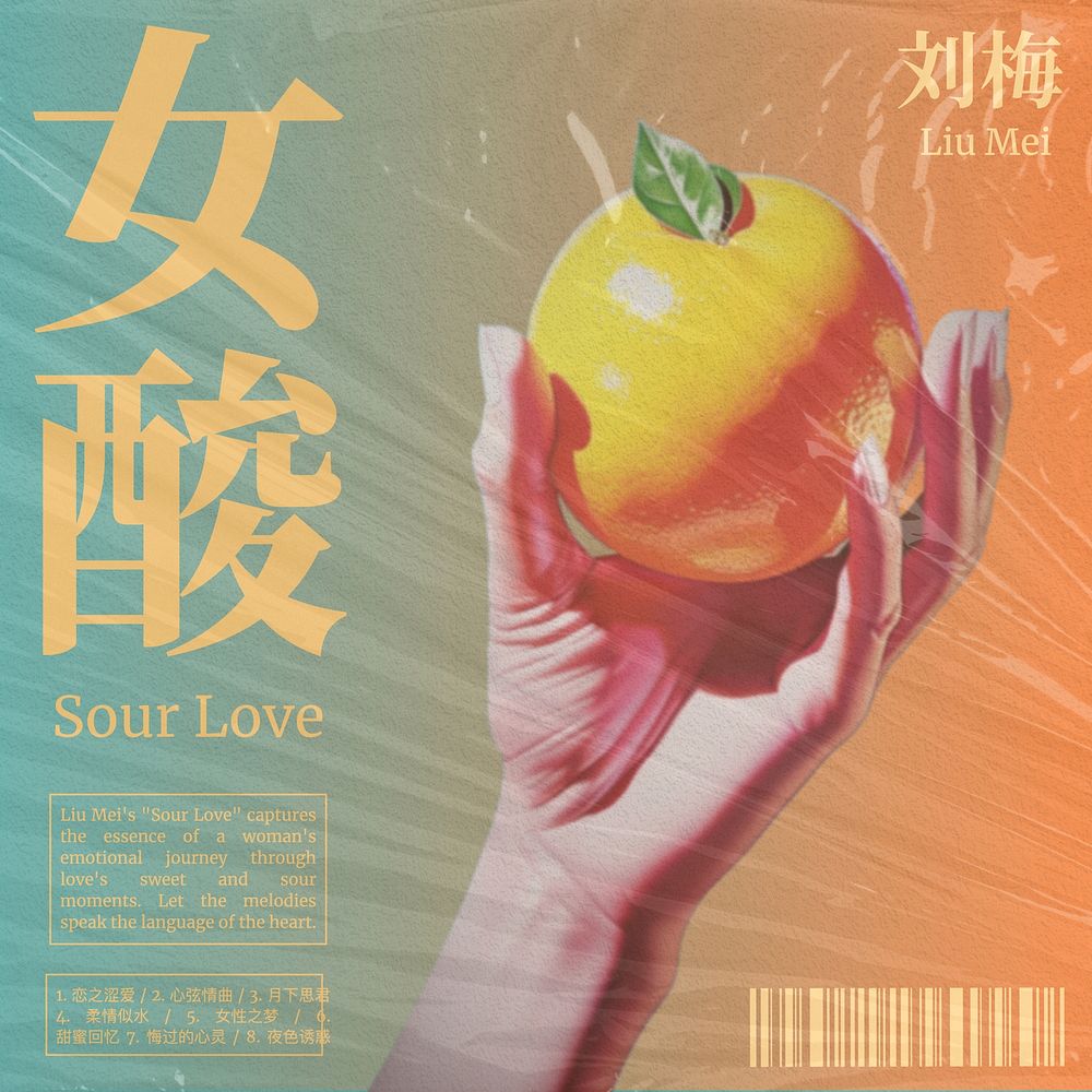 Sour love cover template