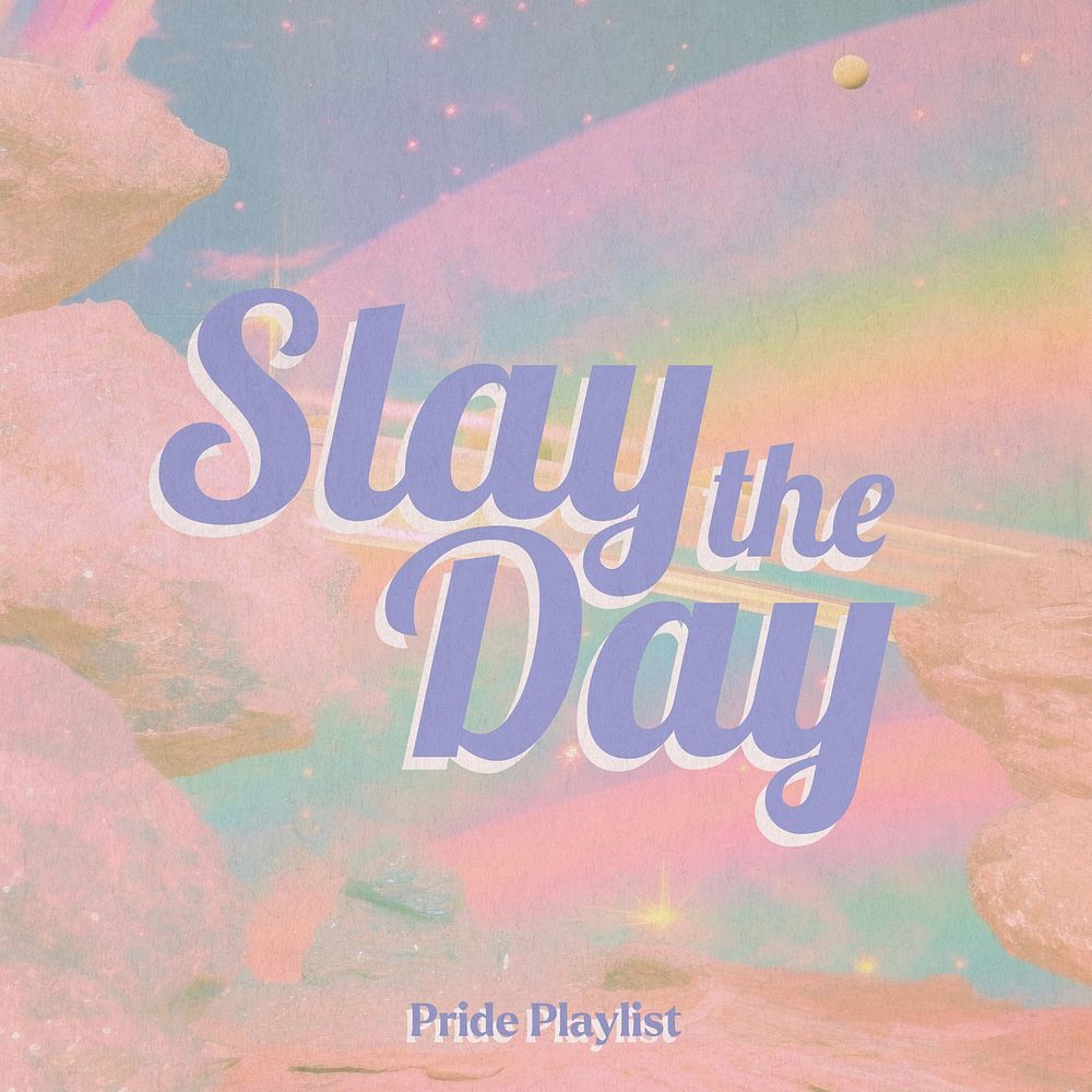 Pride playlist cover template