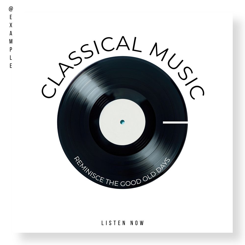 Classical music cover template