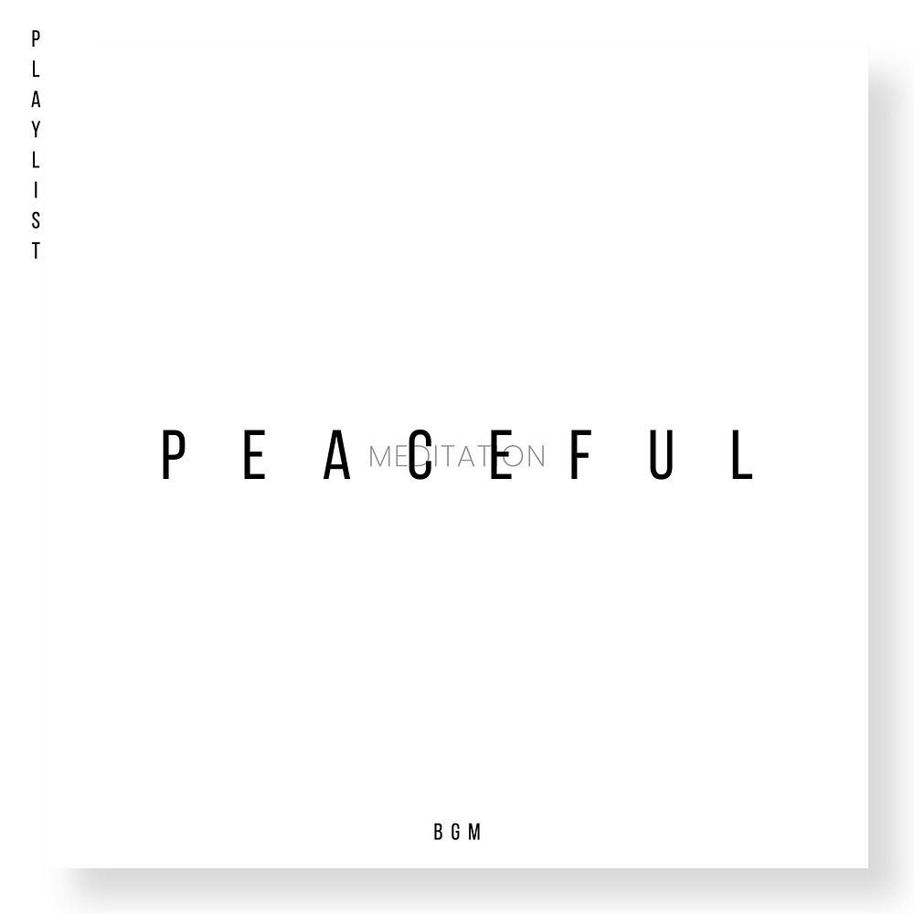 Peaceful meditation cover template