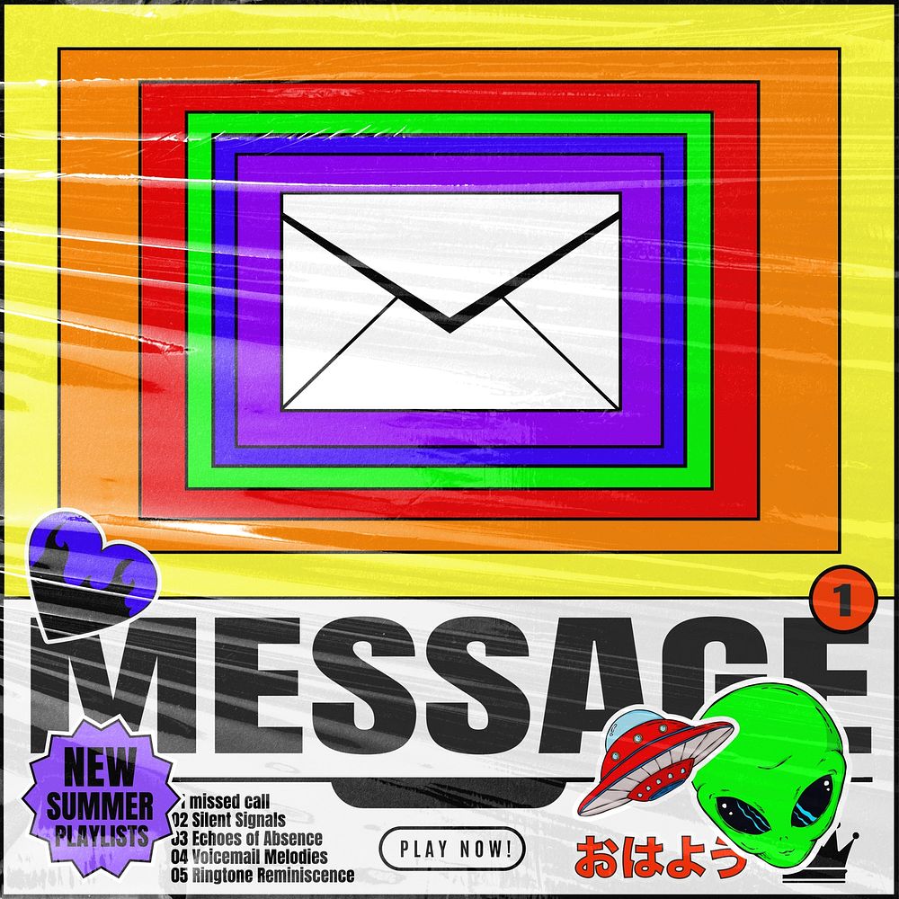 Message cover template