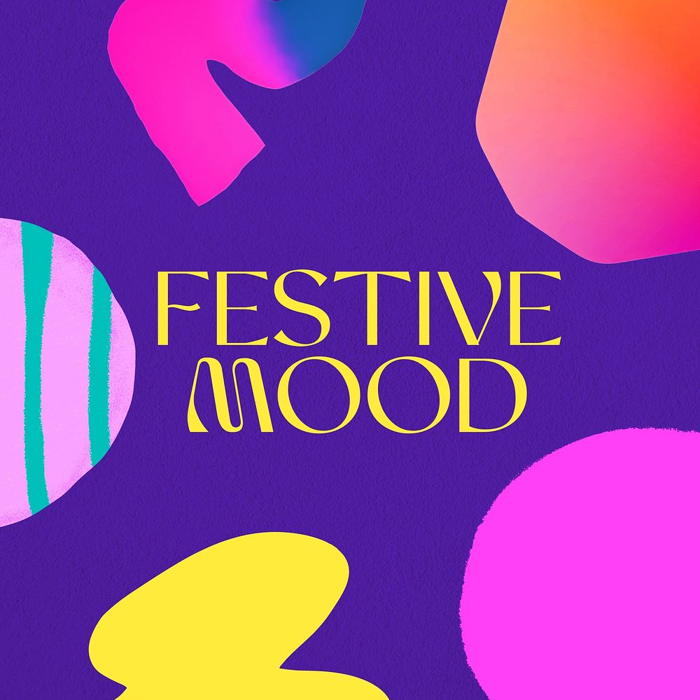 Festive mood cover template