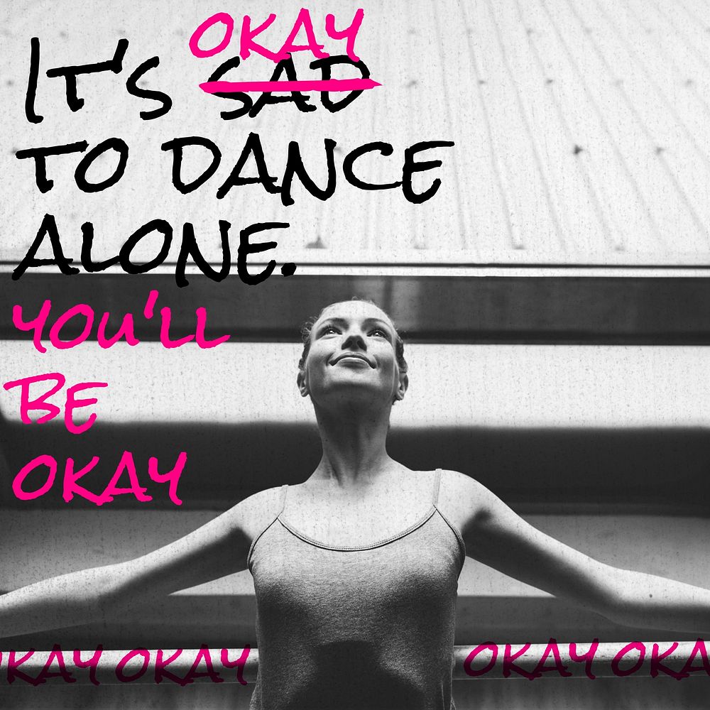 Dance quote Instagram post template