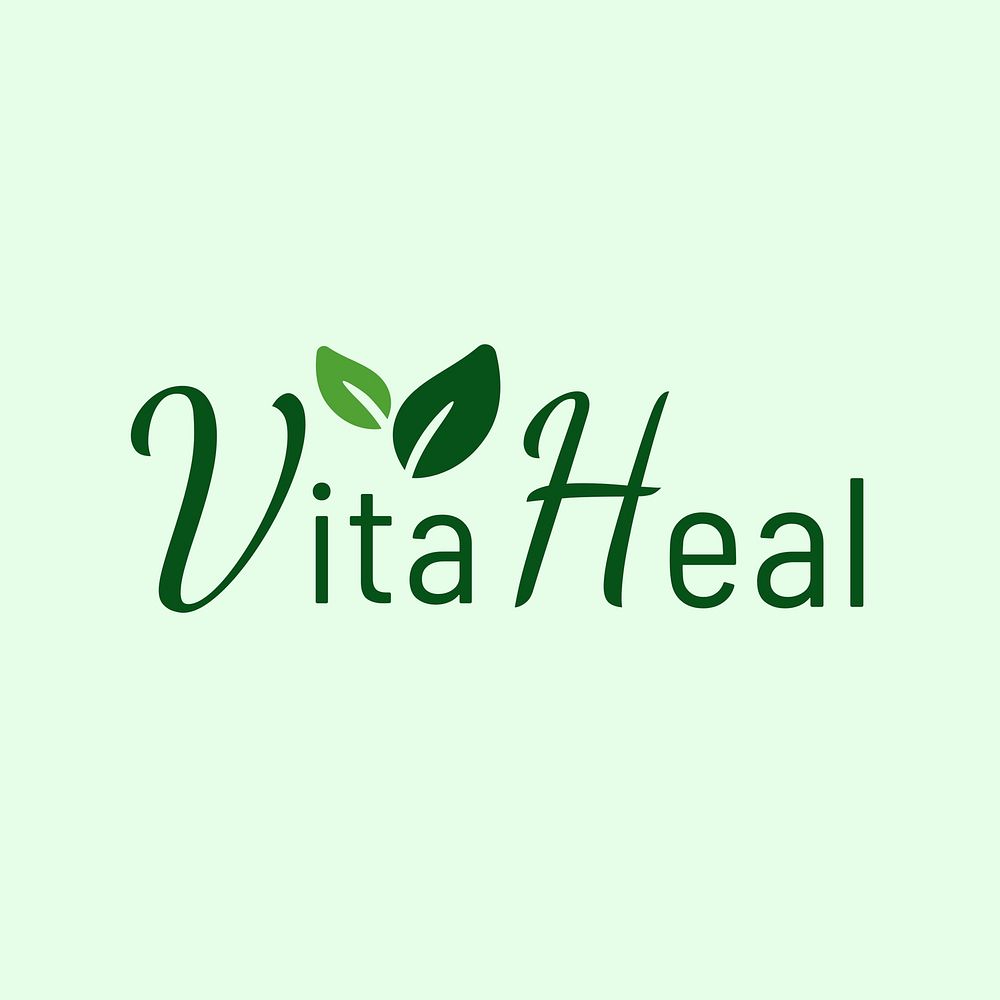  Vitamin supplement  logo, editable health & wellness business branding template design