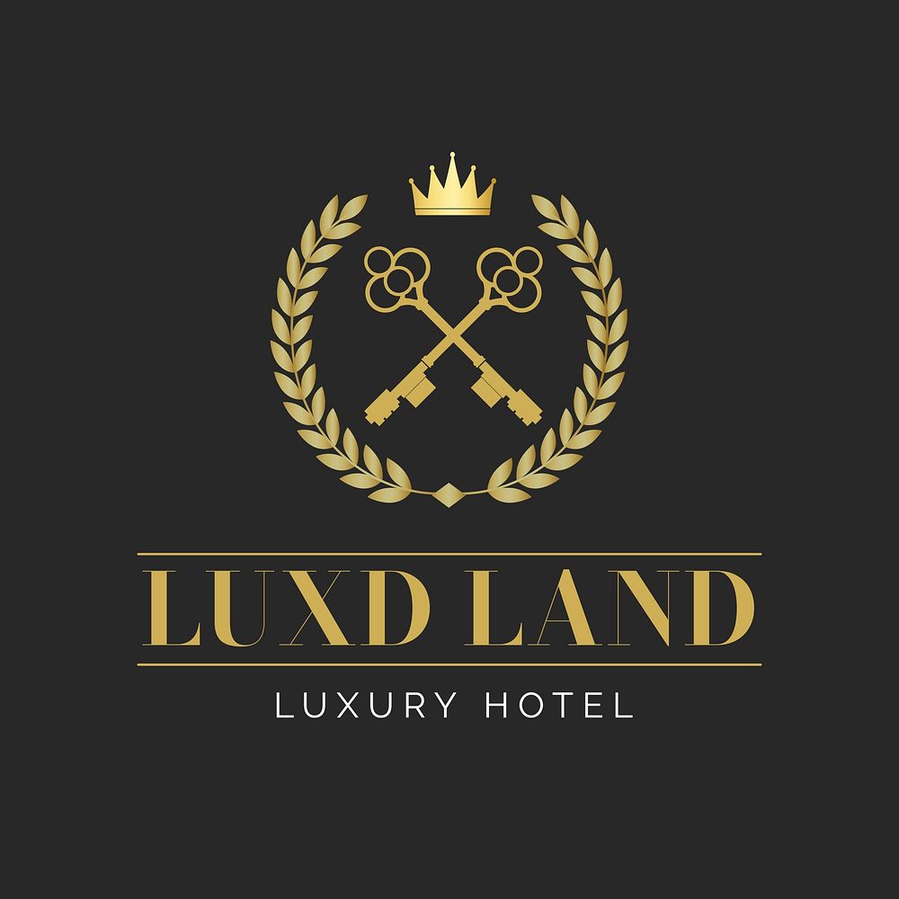 Luxury hotel  logo  business branding template design