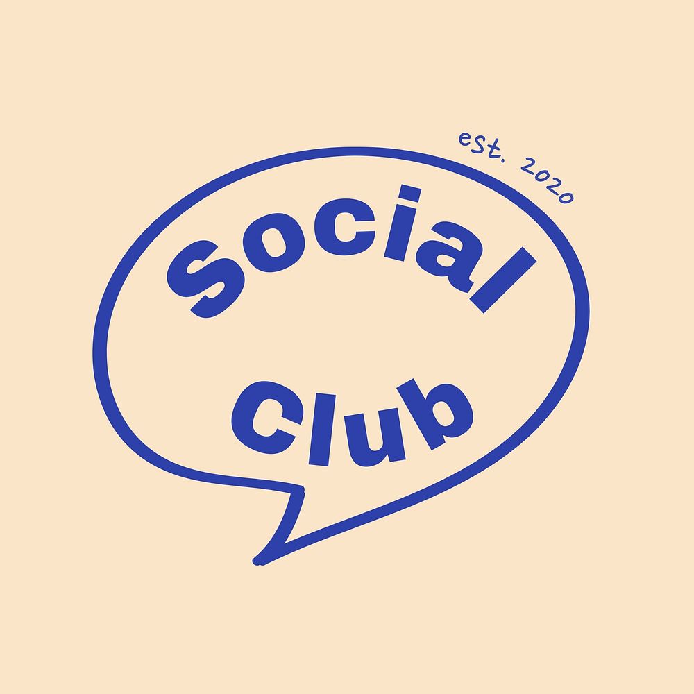 Social club  logo  business branding template design