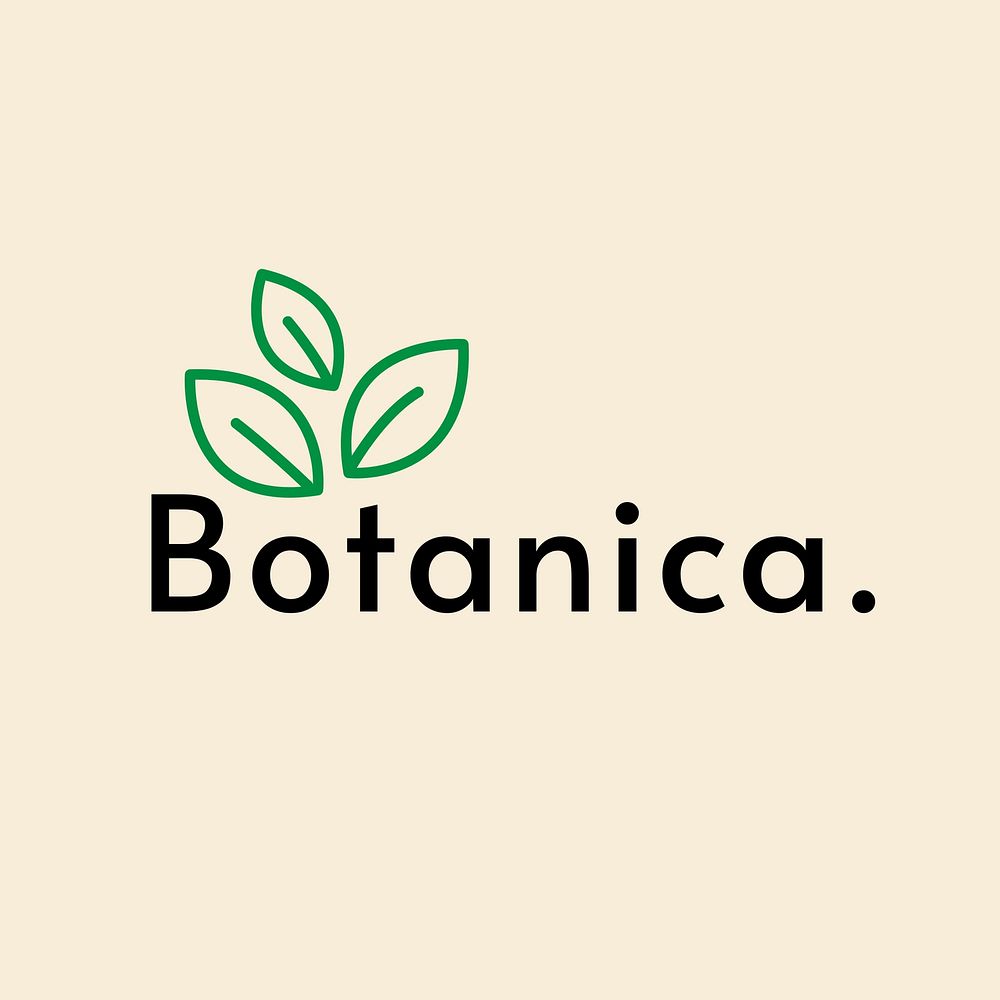 Organic logo  aesthetic business branding template design