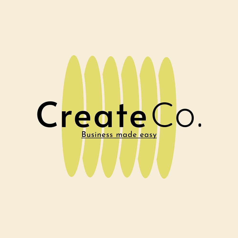 Creative logo,  aesthetic business branding template design