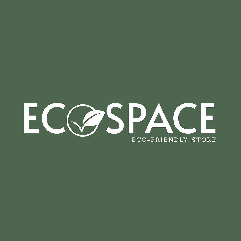 Eco-friendly logo  business branding template design