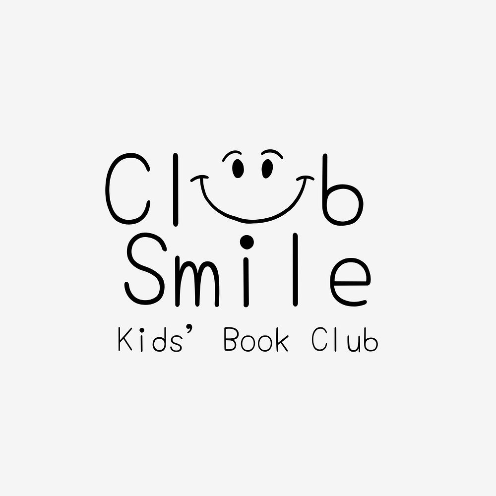 Kid's book club logo  business branding template design