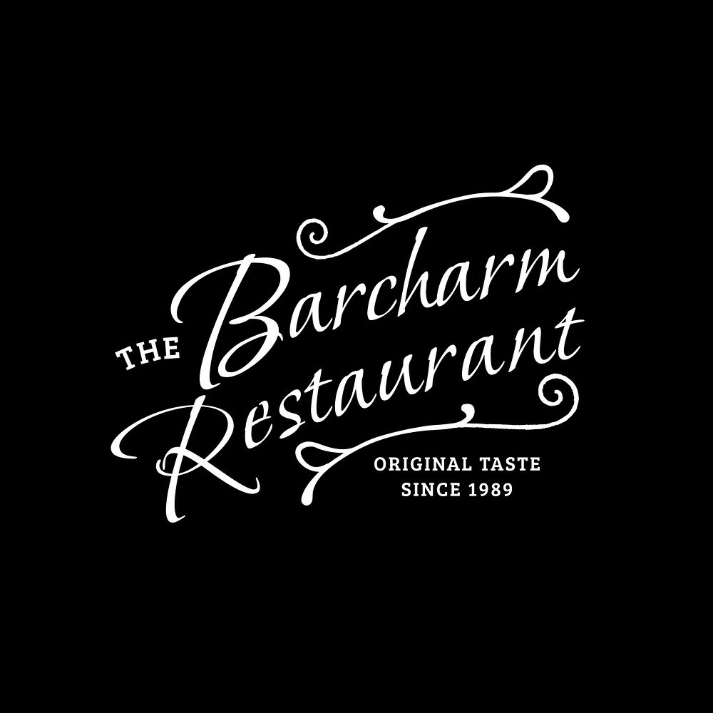 Restaurant business  vintage logo template