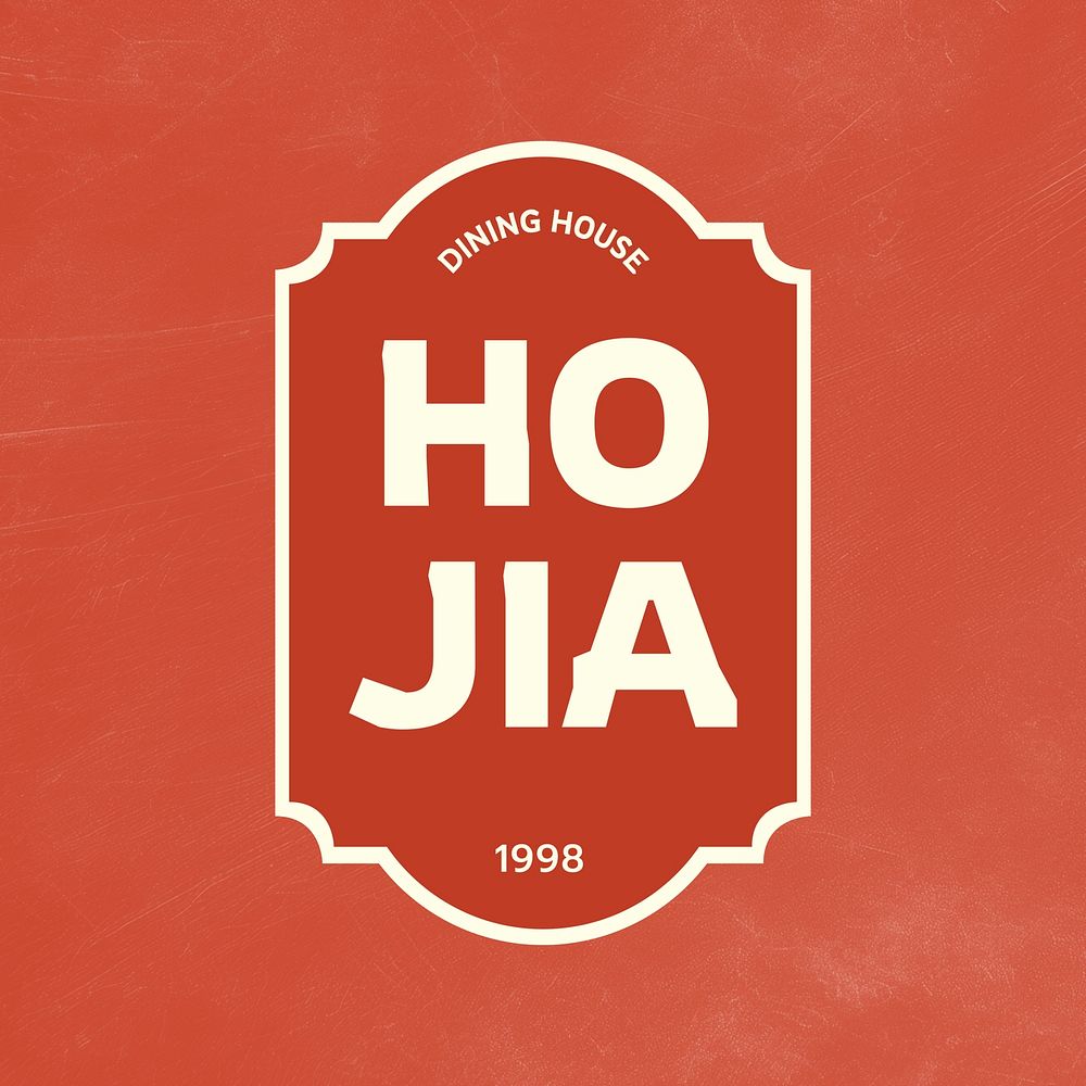 Chinese restaurant branding logo  food business template design