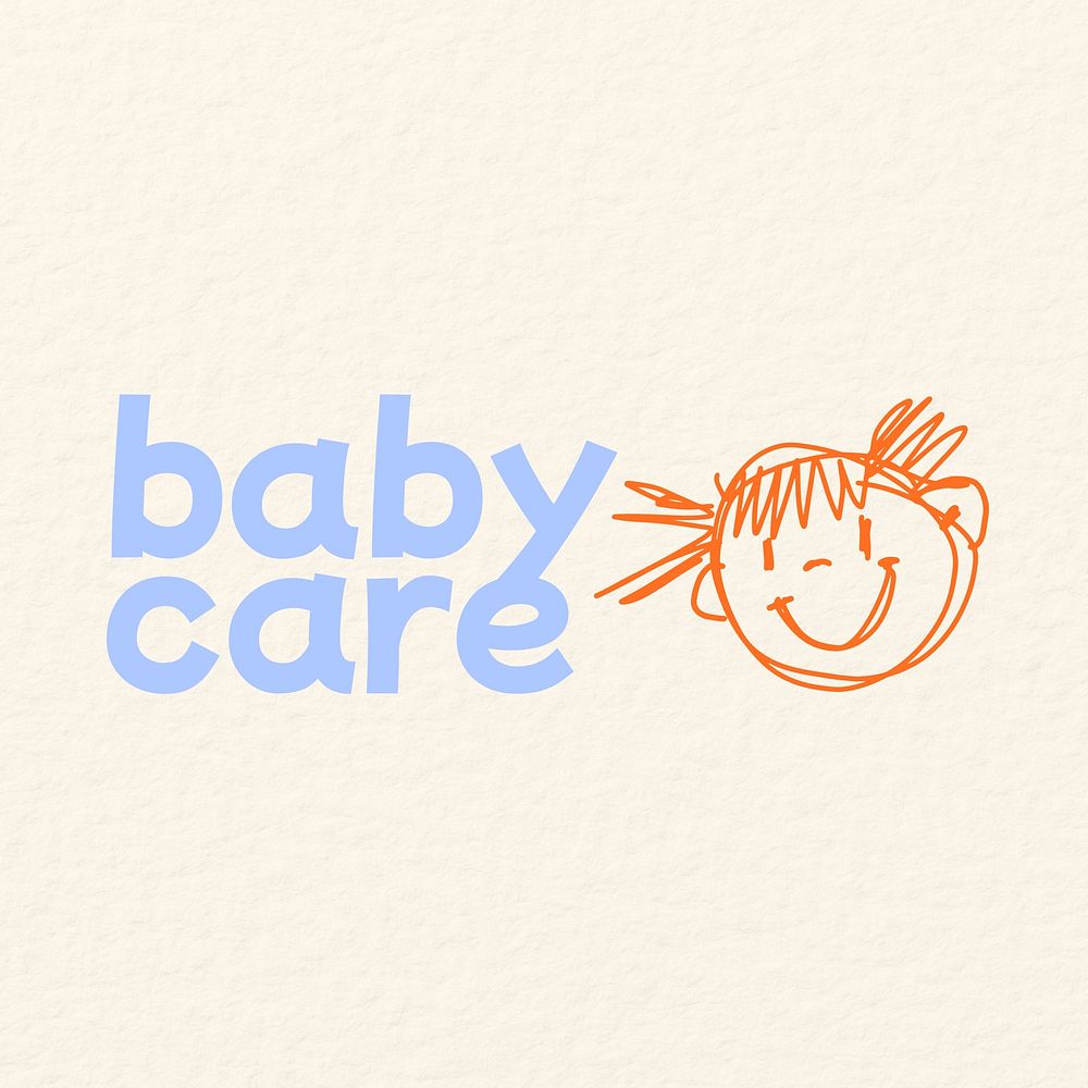 Baby care logo  business branding template design