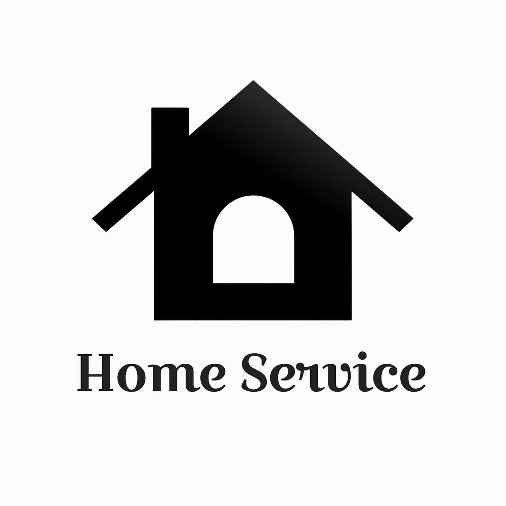 Home service logo, editable business branding template design