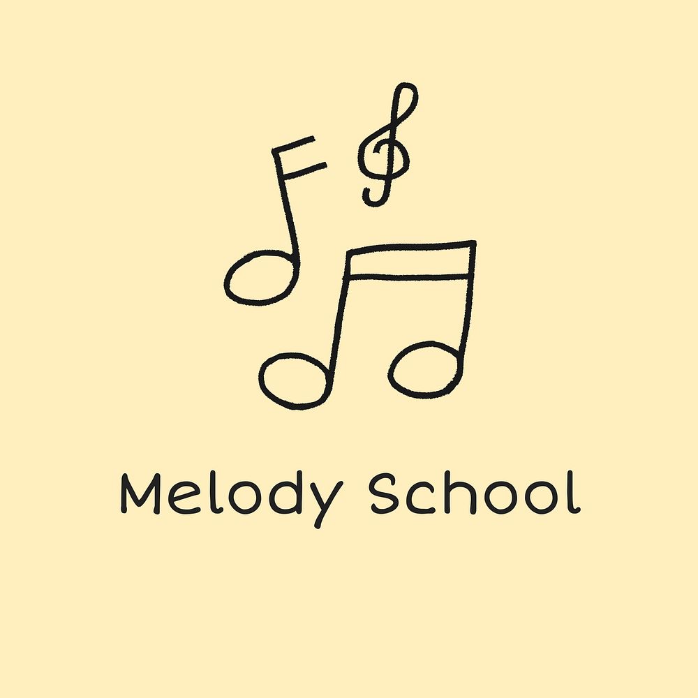 Music school branding logo,  business template design
