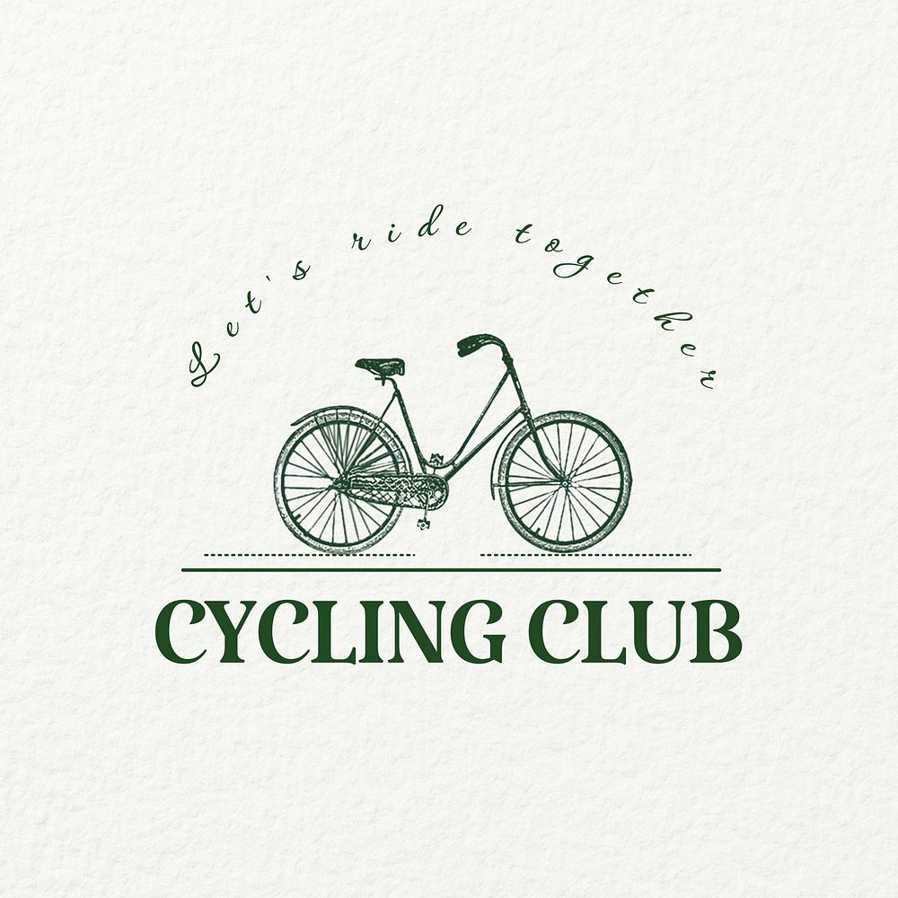 Cycling club vintage logo,  template design