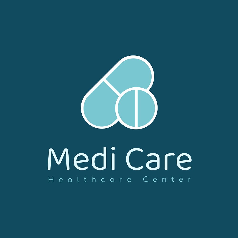  Healthcare center  logo  health & wellness business branding template design