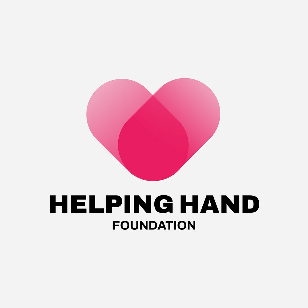 Foundation logo, editable health & wellness business branding template design