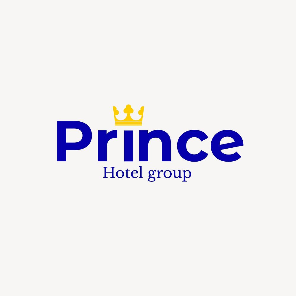 Hotel  logo, editable business branding template design