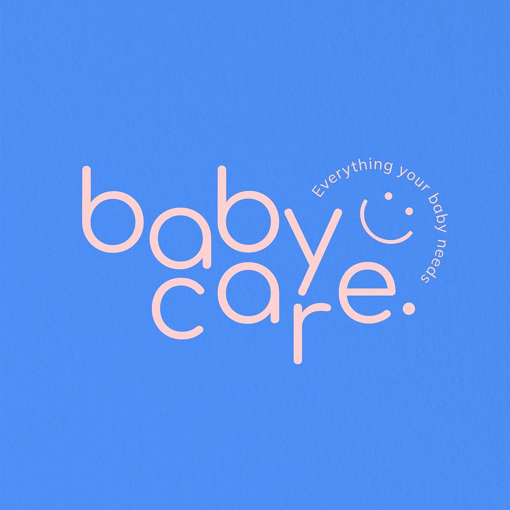 Baby care logo template  design
