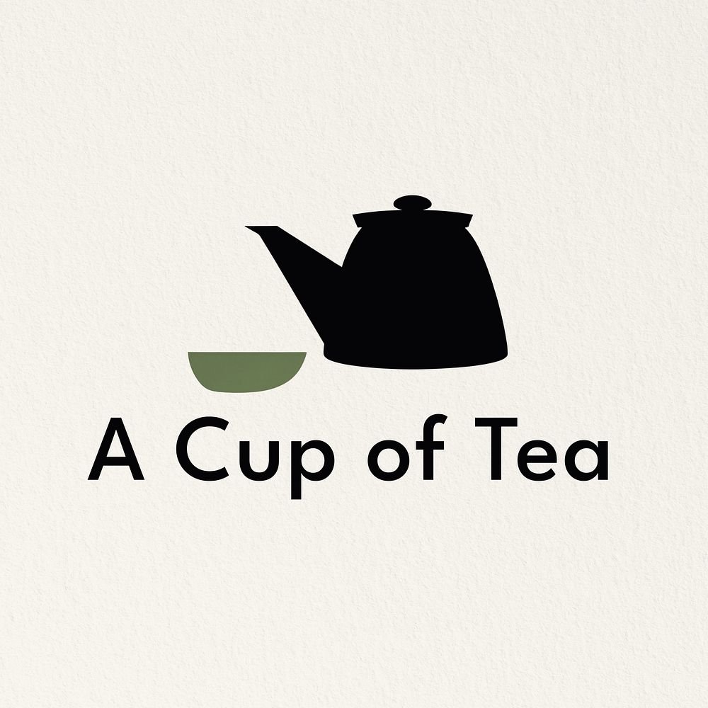 Cafe business logo  food template design