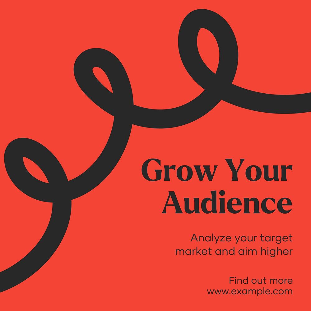 Grow your audience Instagram post template