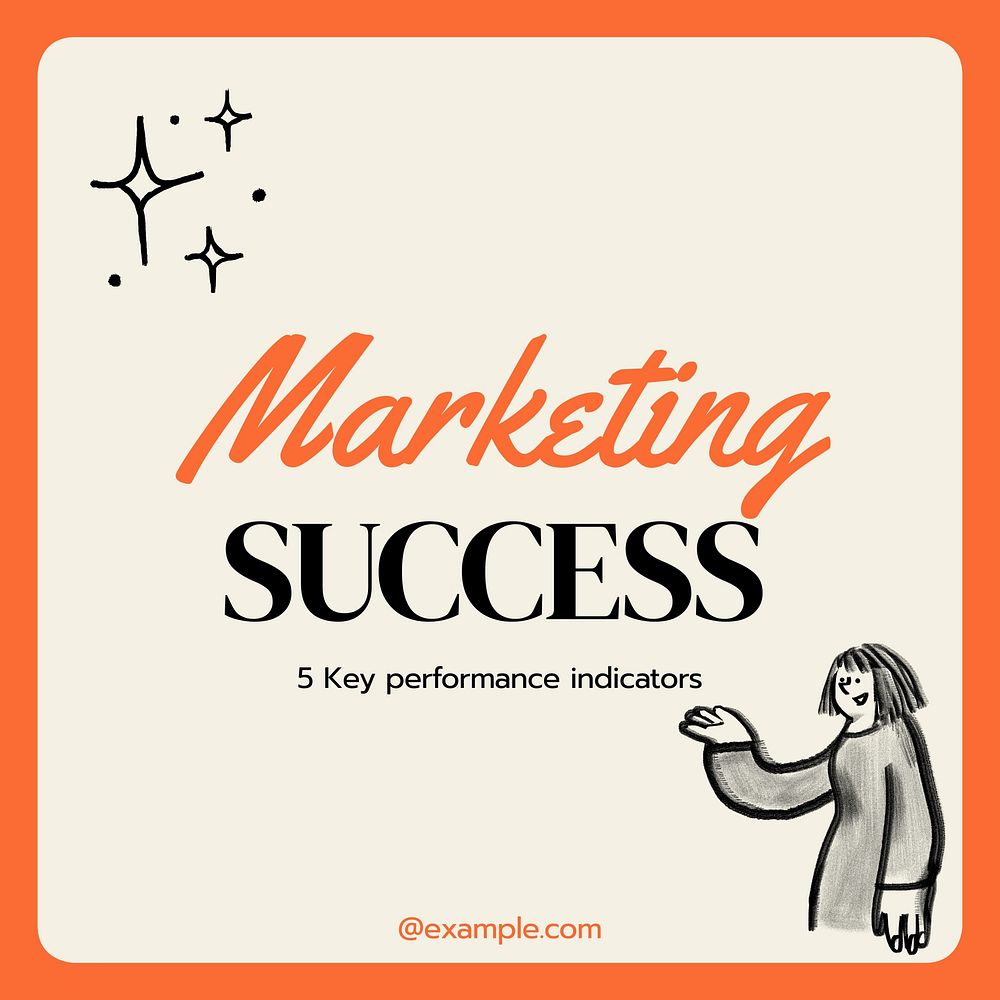 Marketing success Instagram post template