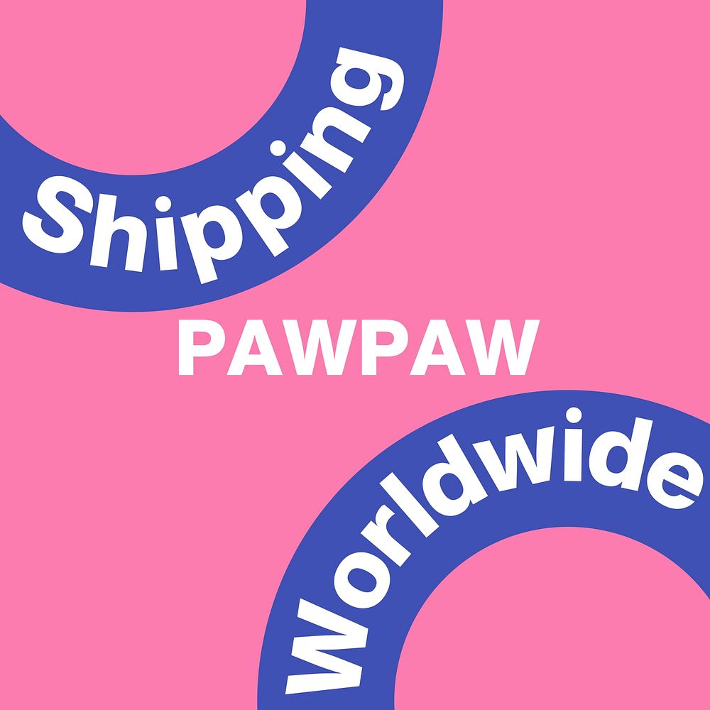 Shipping worldwide Facebook post template