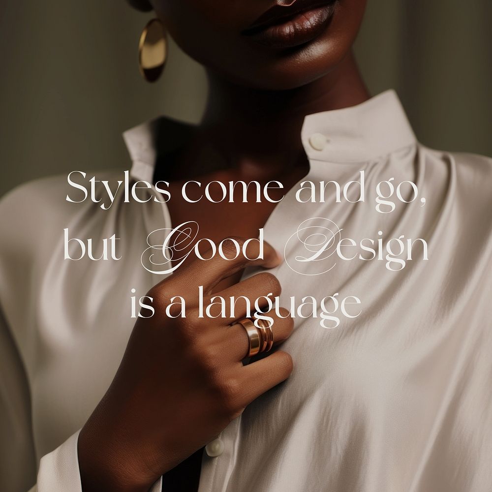 Style quote Instagram post template