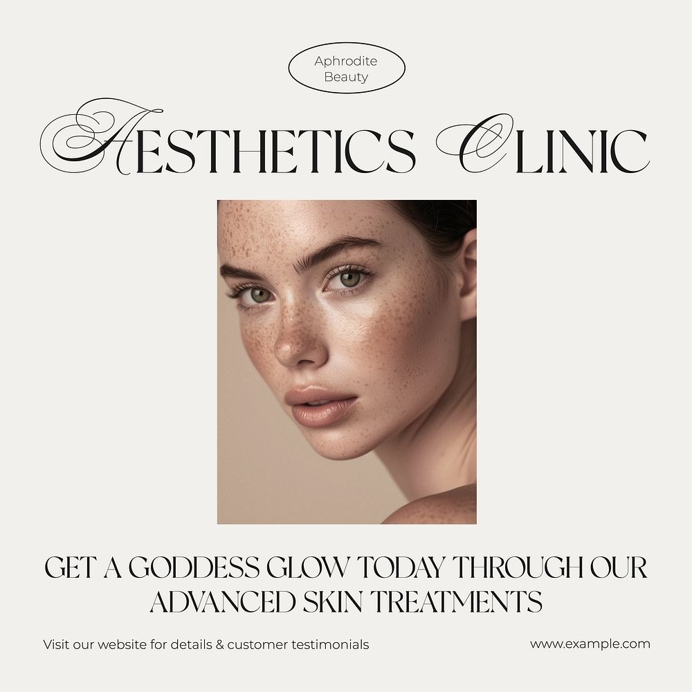 Beauty clinic Instagram post template