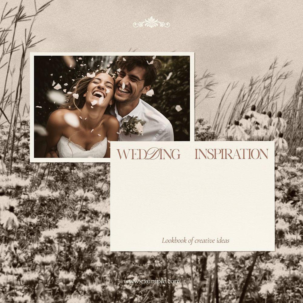 Wedding inspiration Instagram post template