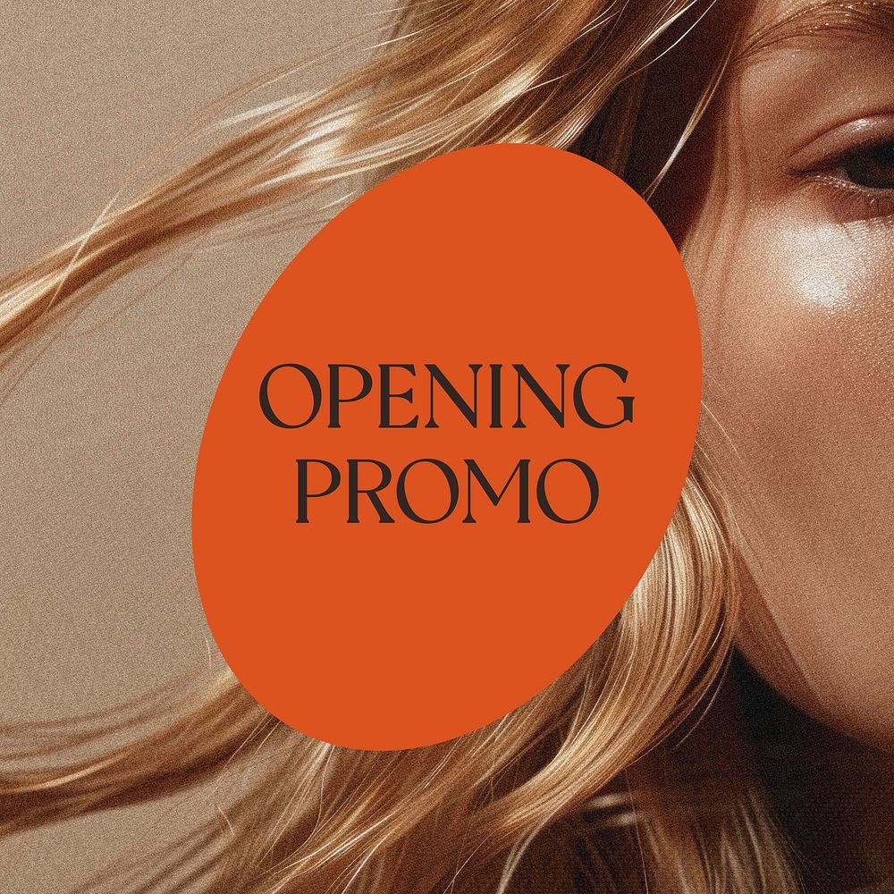 Opening promo Instagram post template